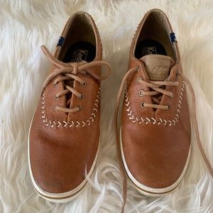 Keds Champion Pennant Leather Baseball Stitch Shoes (Women's) 8.5 EUC